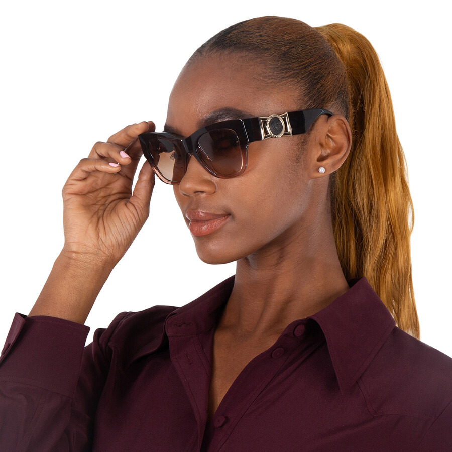 Versace Brown Gradient Cat Eye Ladies Sunglasses VE4415U 533213 52 - 2