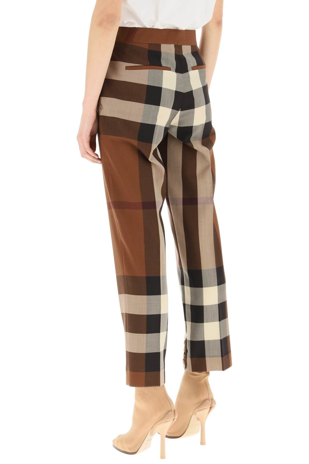 TARTAN WOOL TROUSERS - 4