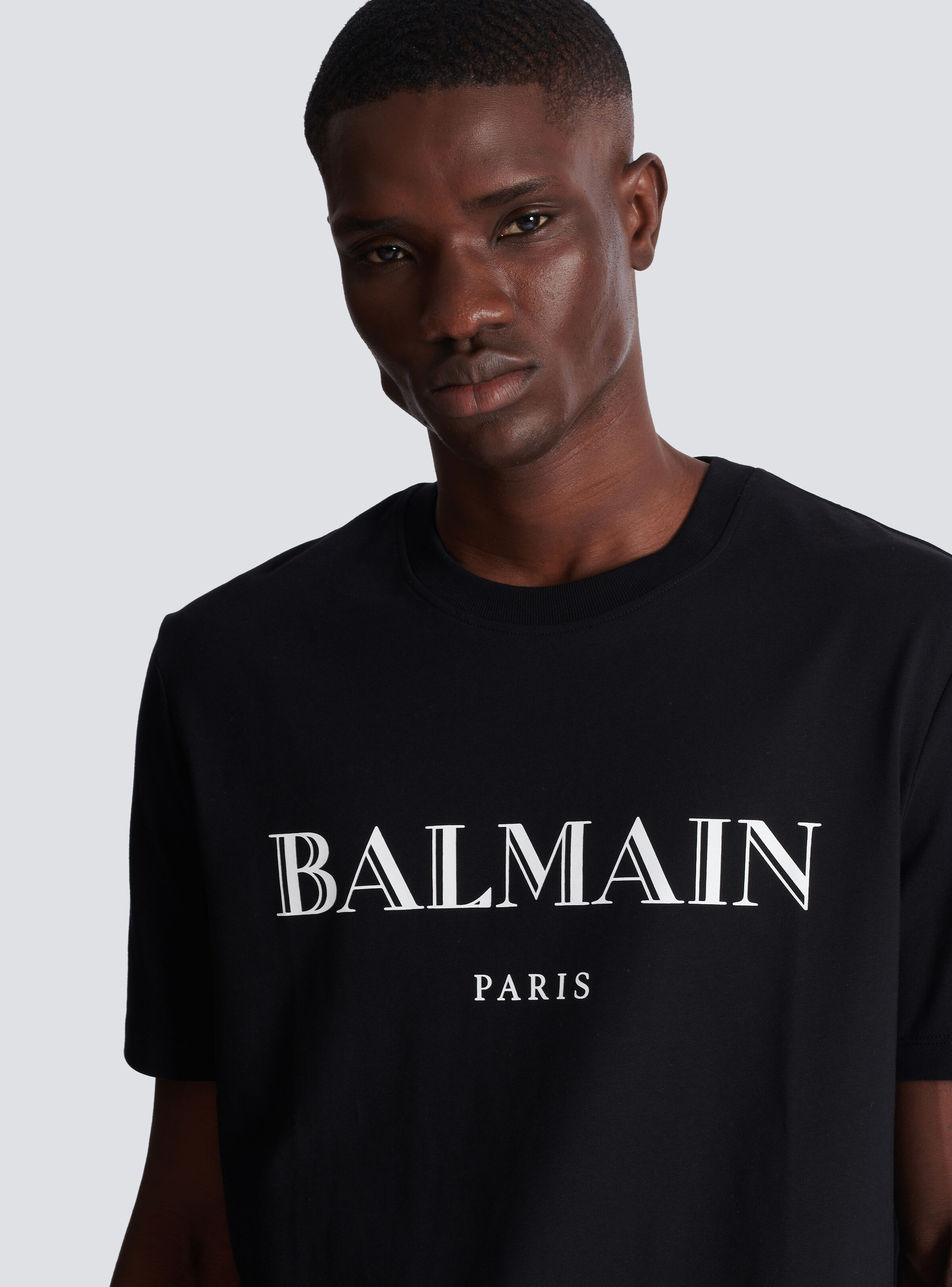T-shirt with Balmain print - 7