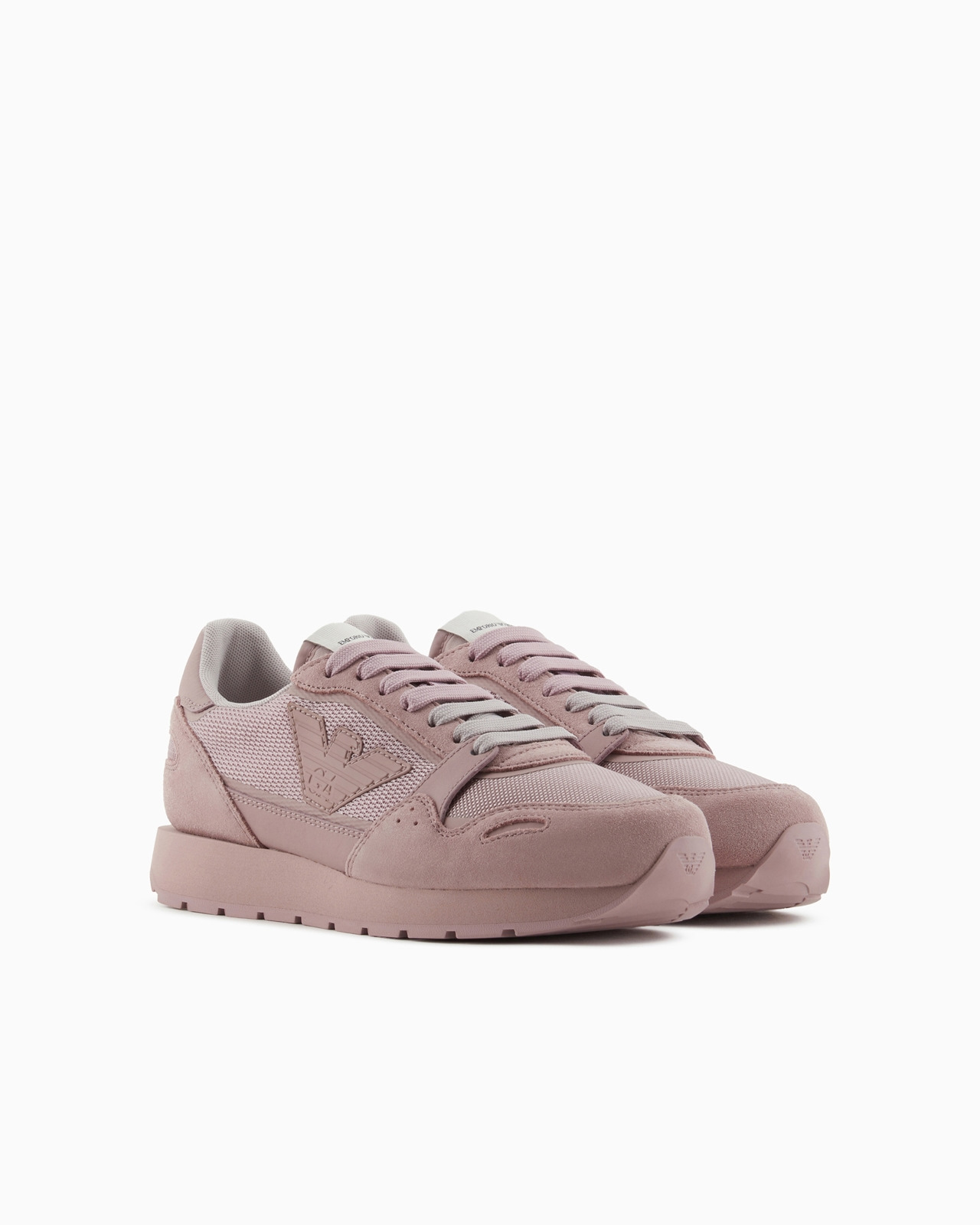 Mesh sneakers with suede details and eagle patch - 2