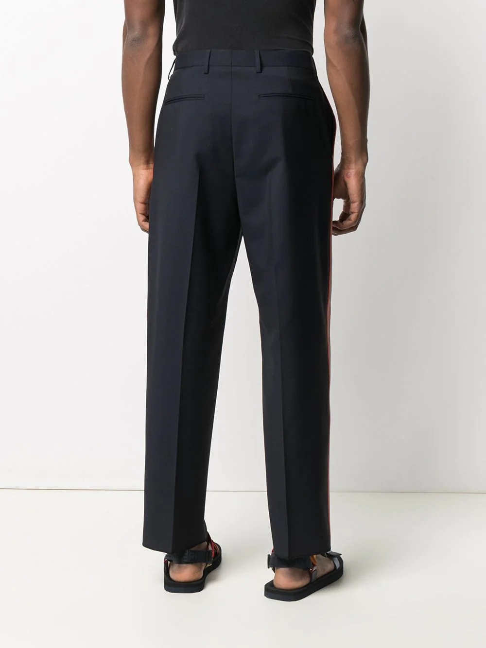 side-stripe tailored trousers - 4