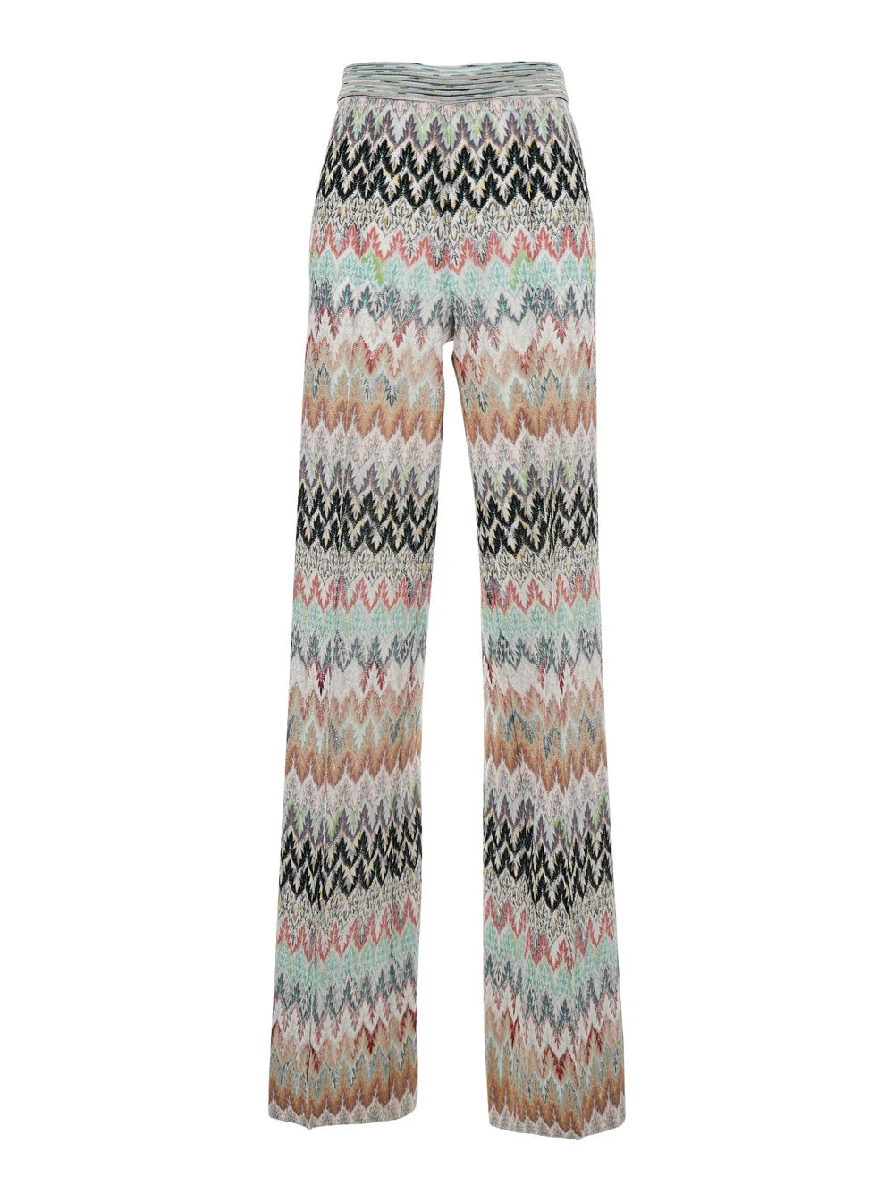 Missoni Women Multicolor Pants With Elastic Waist And Zigzag Motif In Viscose Blend Stretch Woman - 1