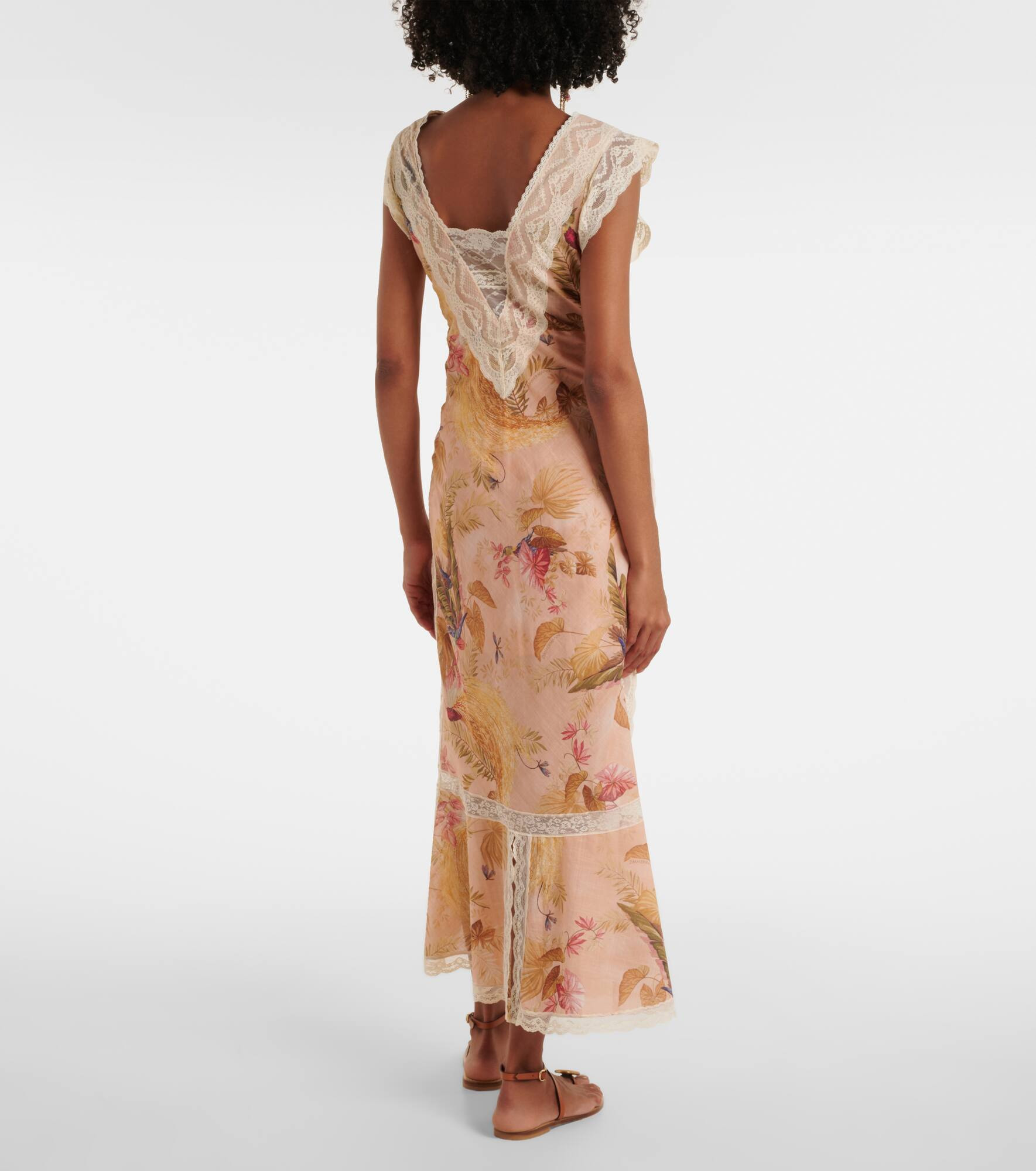 Ascension floral cotton midi dress - 3