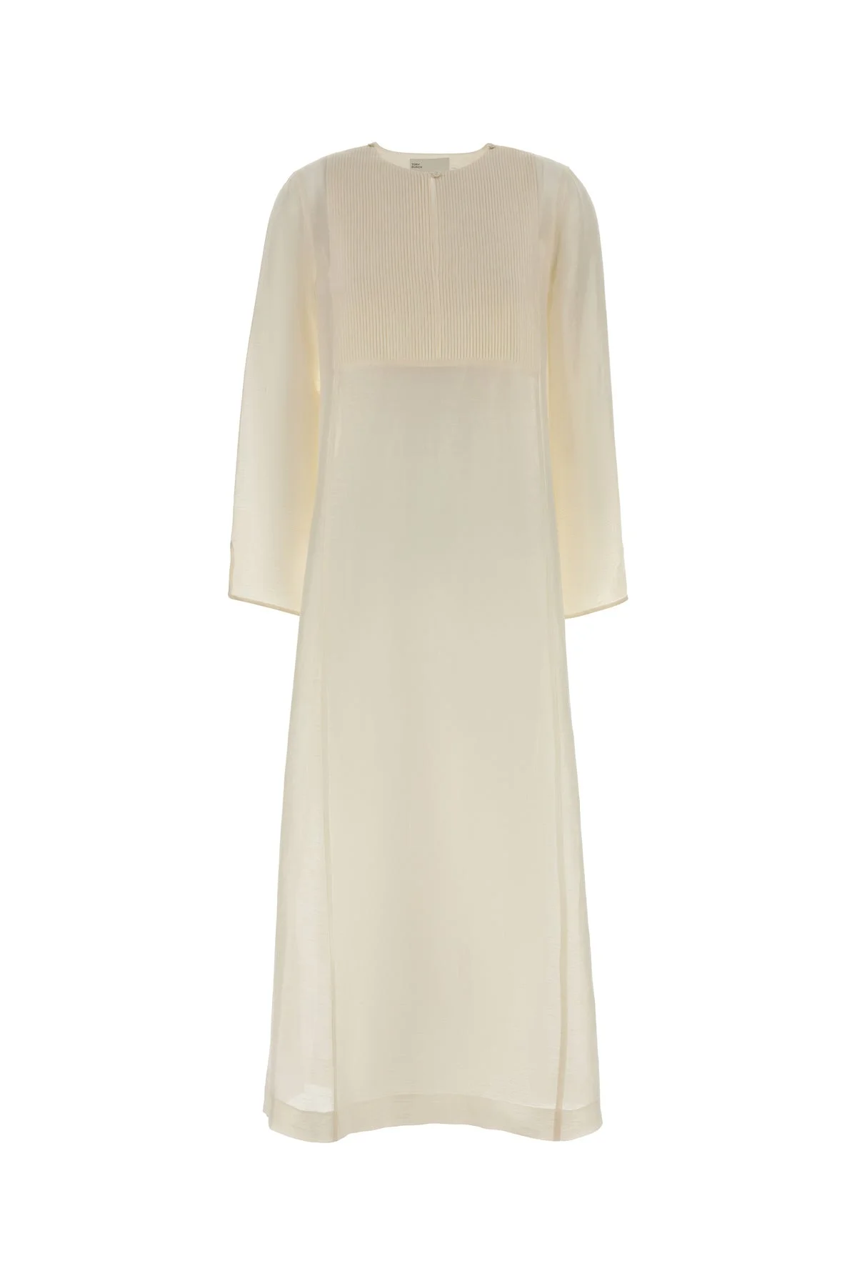 Ivory linen blend caftan - 1