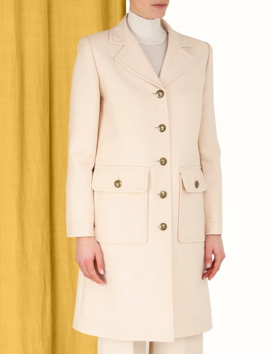 LYRICAL PATCH POCKET COAT - 5
