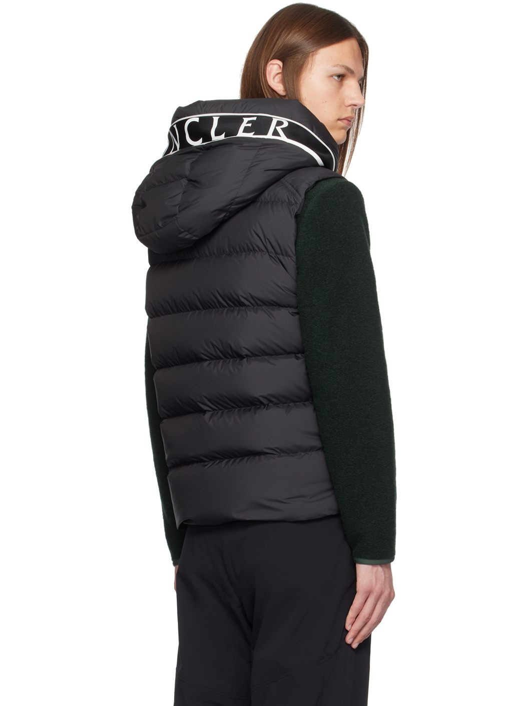 Black Cardamine Down Vest - 3