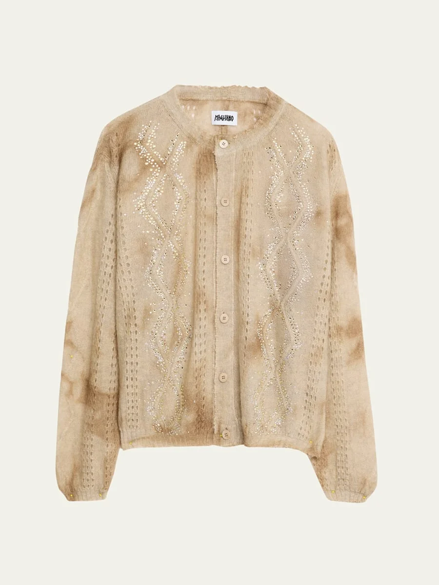 Men's Dusty Cardigan with Swarovski Accents - 1