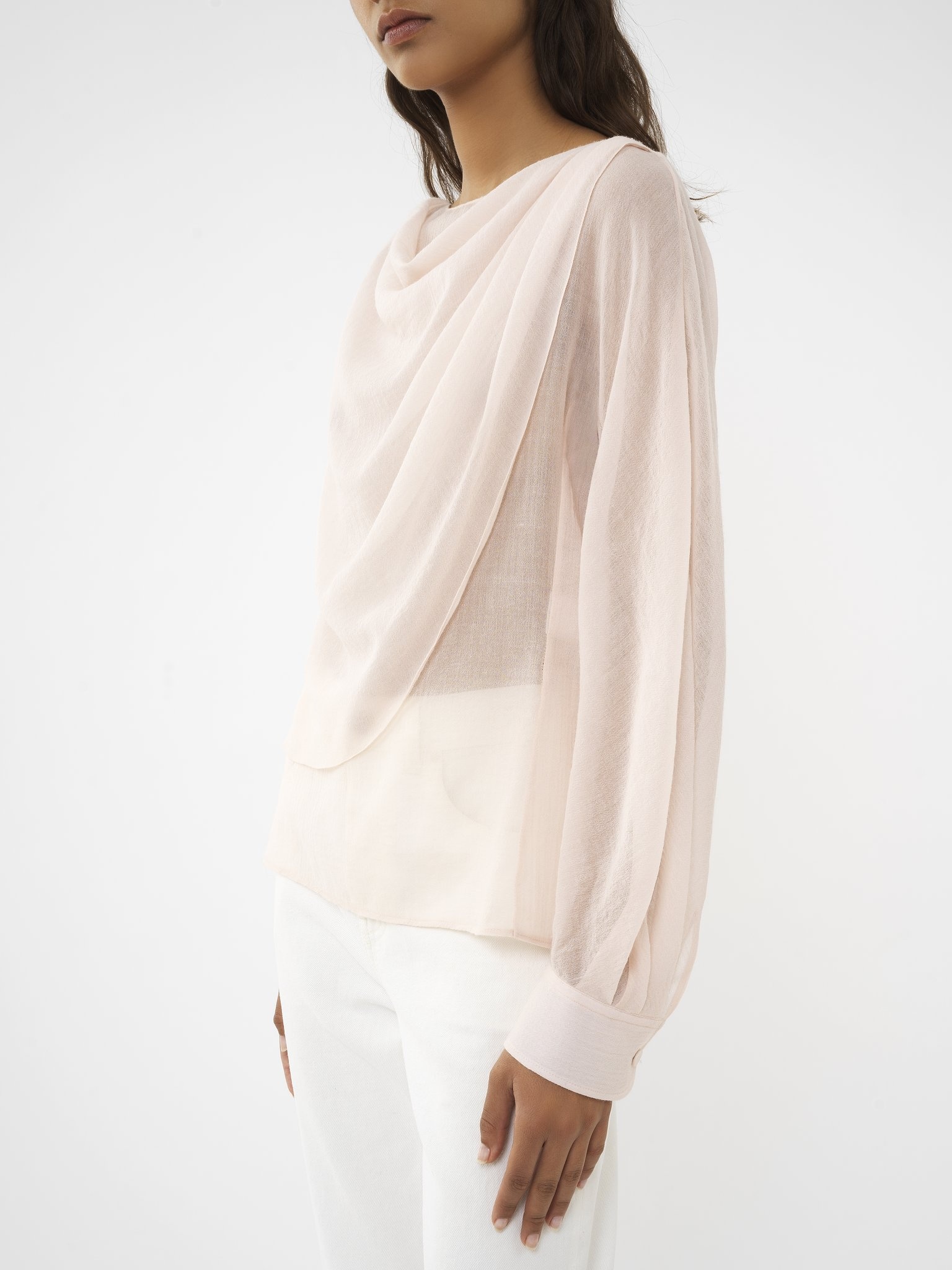 DRAPED BOAT-NECK TOP - 7