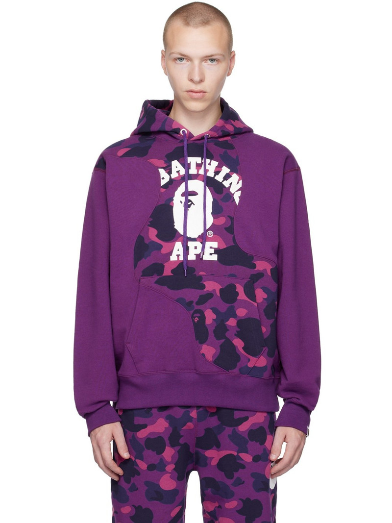Purple Camo College Cutting Hoodie - 1