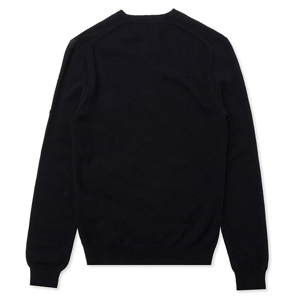 COMME DES GARCONS PLAY SMALL HEART SWEATER - NAVY - 2