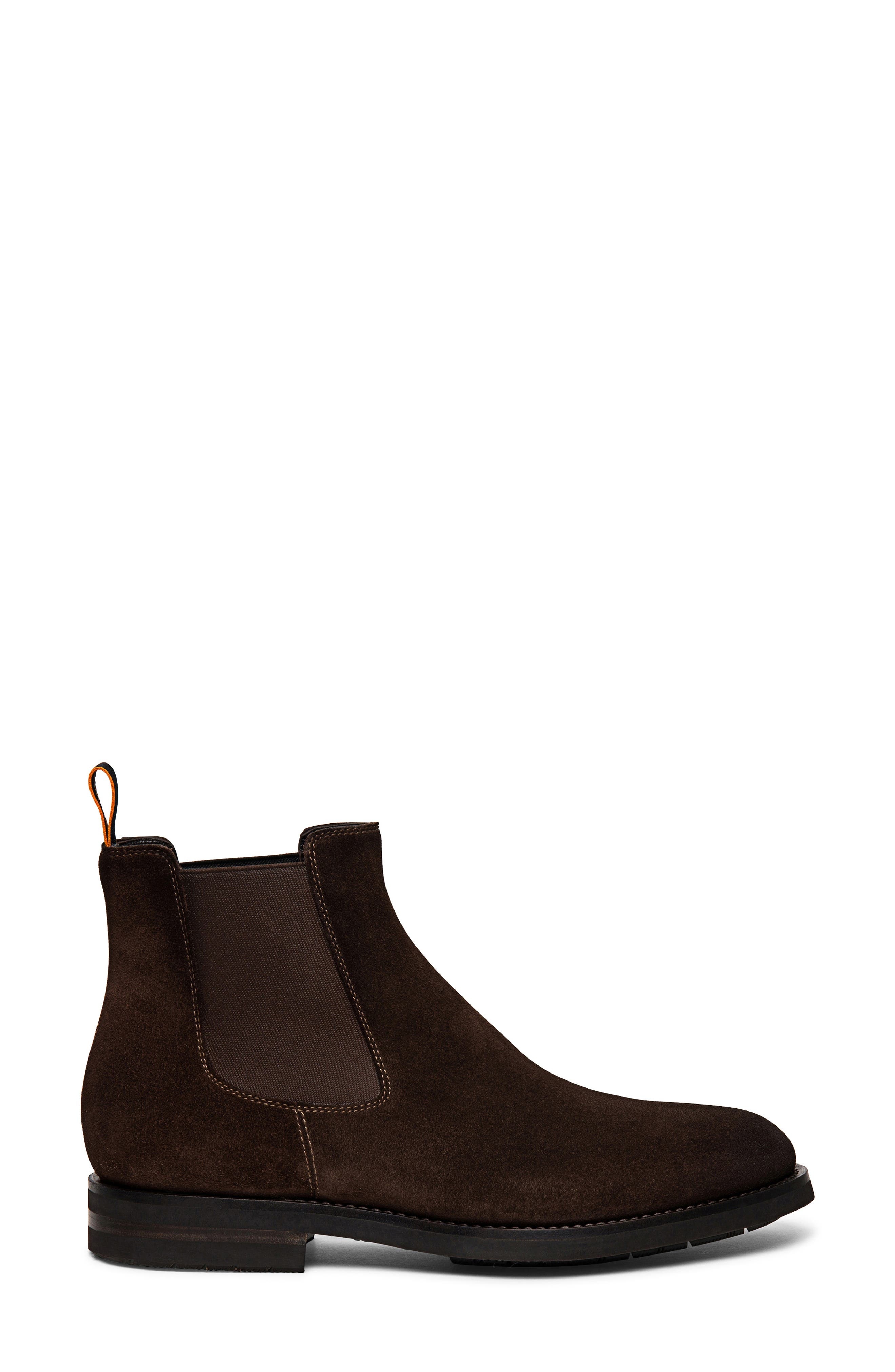 Santoni Enver Chelsea Boot in Dark Brown at Nordstrom - 3