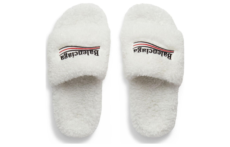 BALENCIAGA (WMNS) Balenciaga Furry Slides 'White' 654261W2DO19906 outlook
