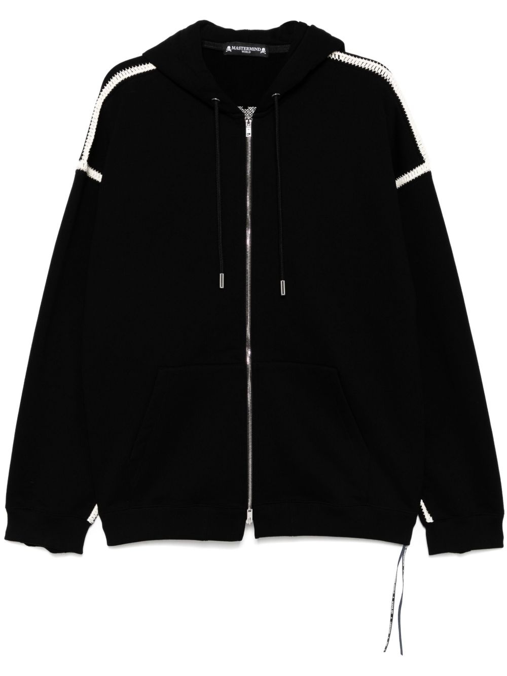 logo-embroidered hoodie - 1