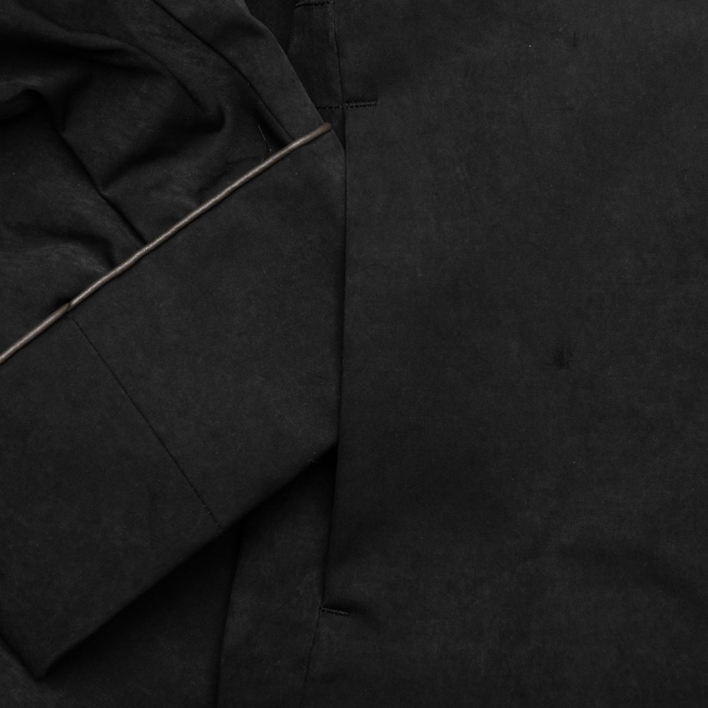 FAUX SUEDE JACKET - BLACK - 5