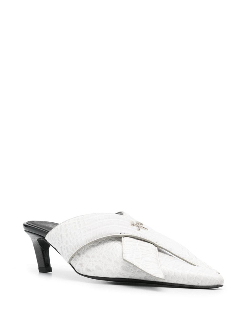 GmbH Zina 60mm croc-embossed mules outlook