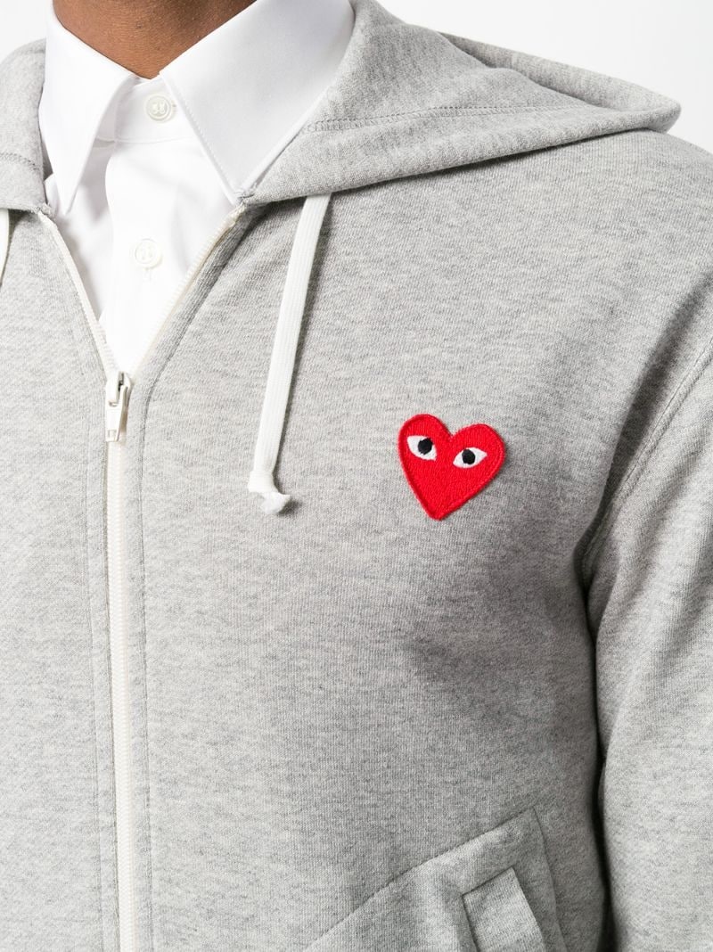 heart patch hoodie - 5