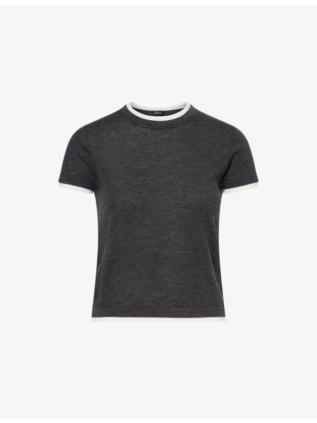 Barely There Contrast-Trim Merino Wool-Blend Top - 1