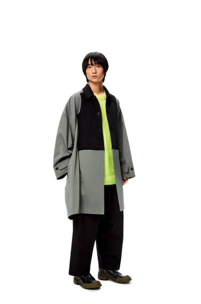 Loewe Oversize belted coat in cotton & wool outlook