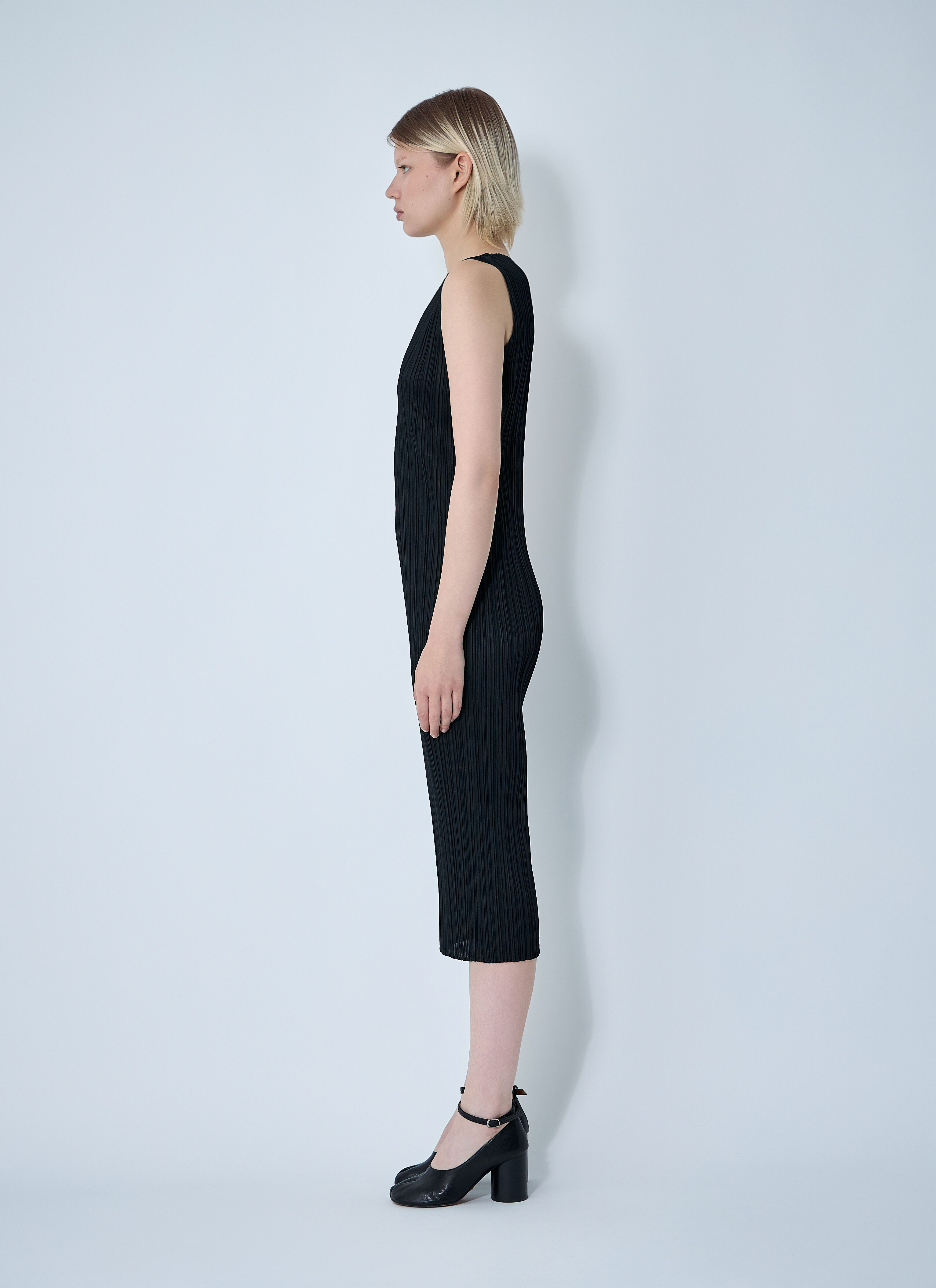 Pleated Midi Dress - 3