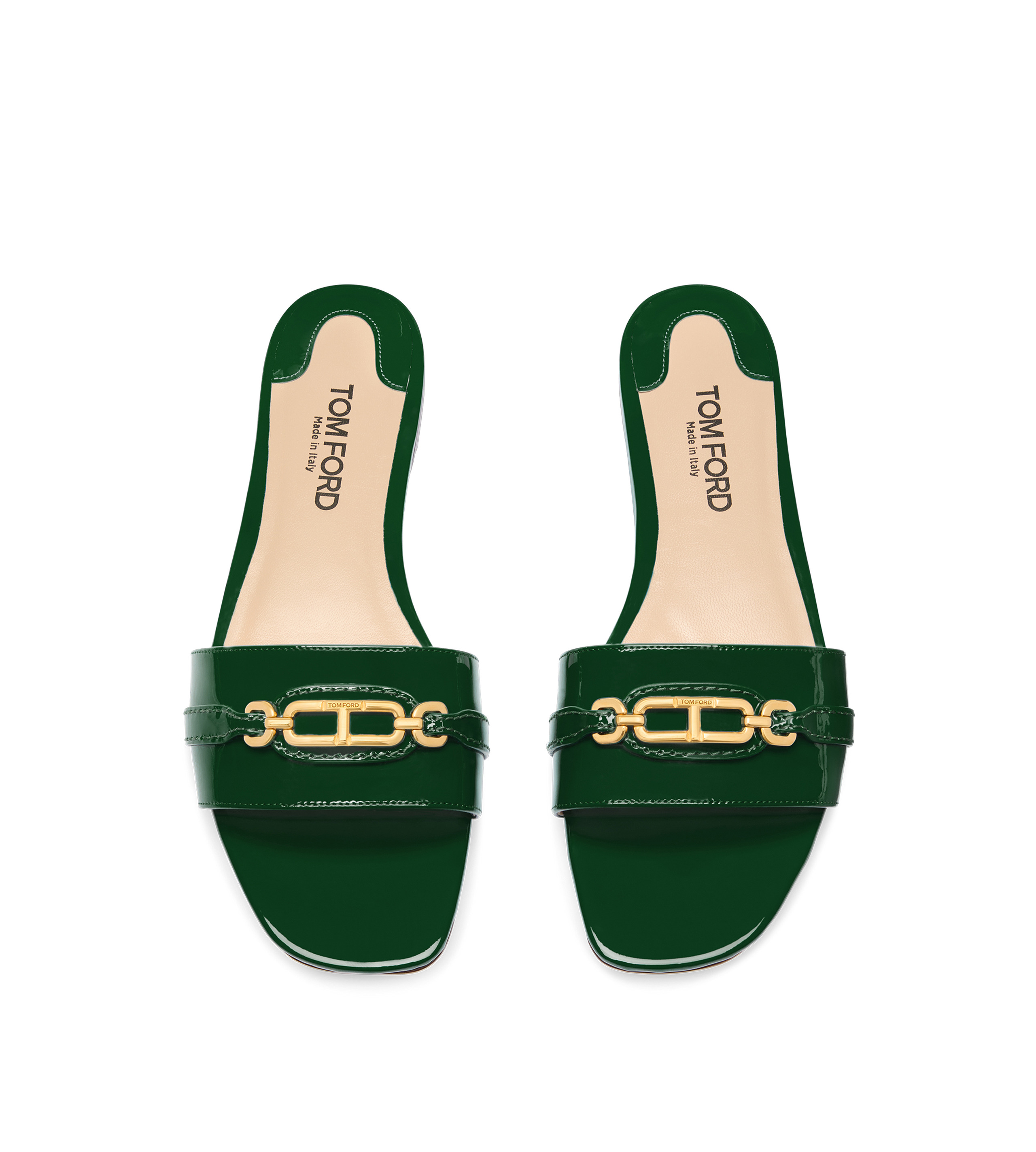 PATENT LEATHER WHITNEY SLIDE - 4