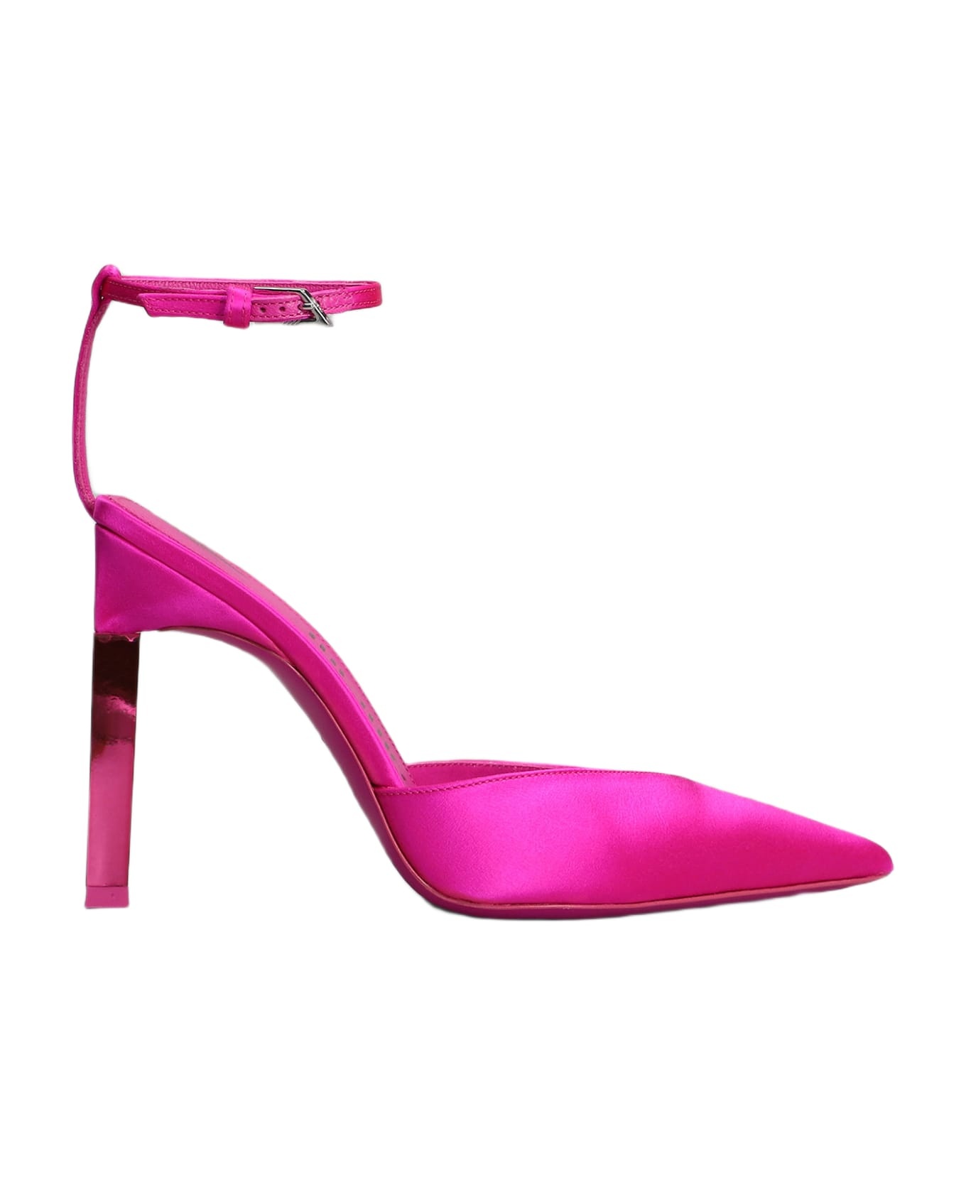 Perine Pumps In Fuxia Satin - 1