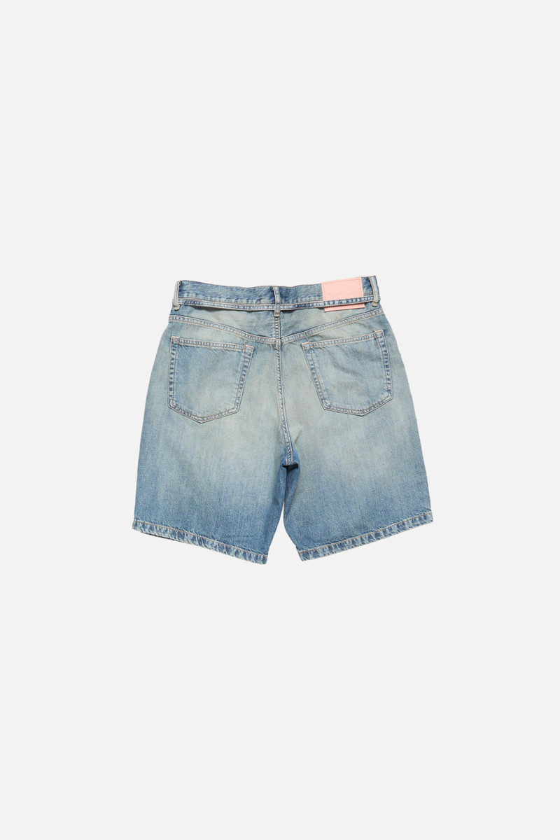 Denim shorts - loose fit - Mid Blue 5