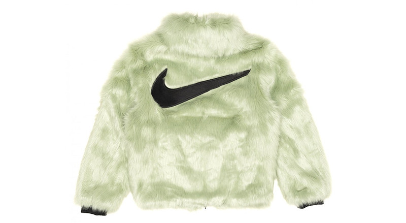 Nike Nike x Ambush Faux-Fur Nrg Ca Jacket Crossover fur Couple Style Green AQ9225-390 outlook