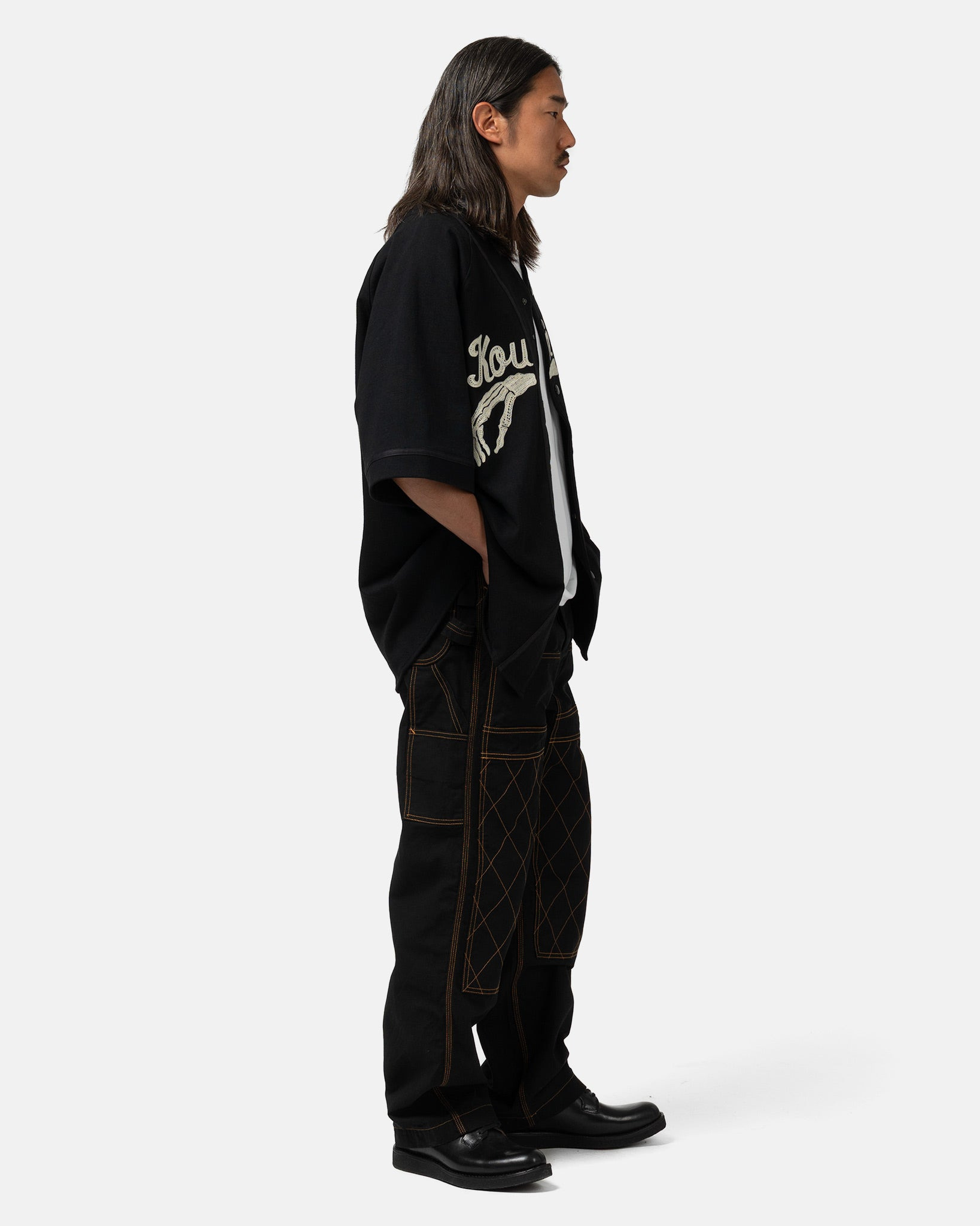 Light Canvas LUMBER Pants Black - 3