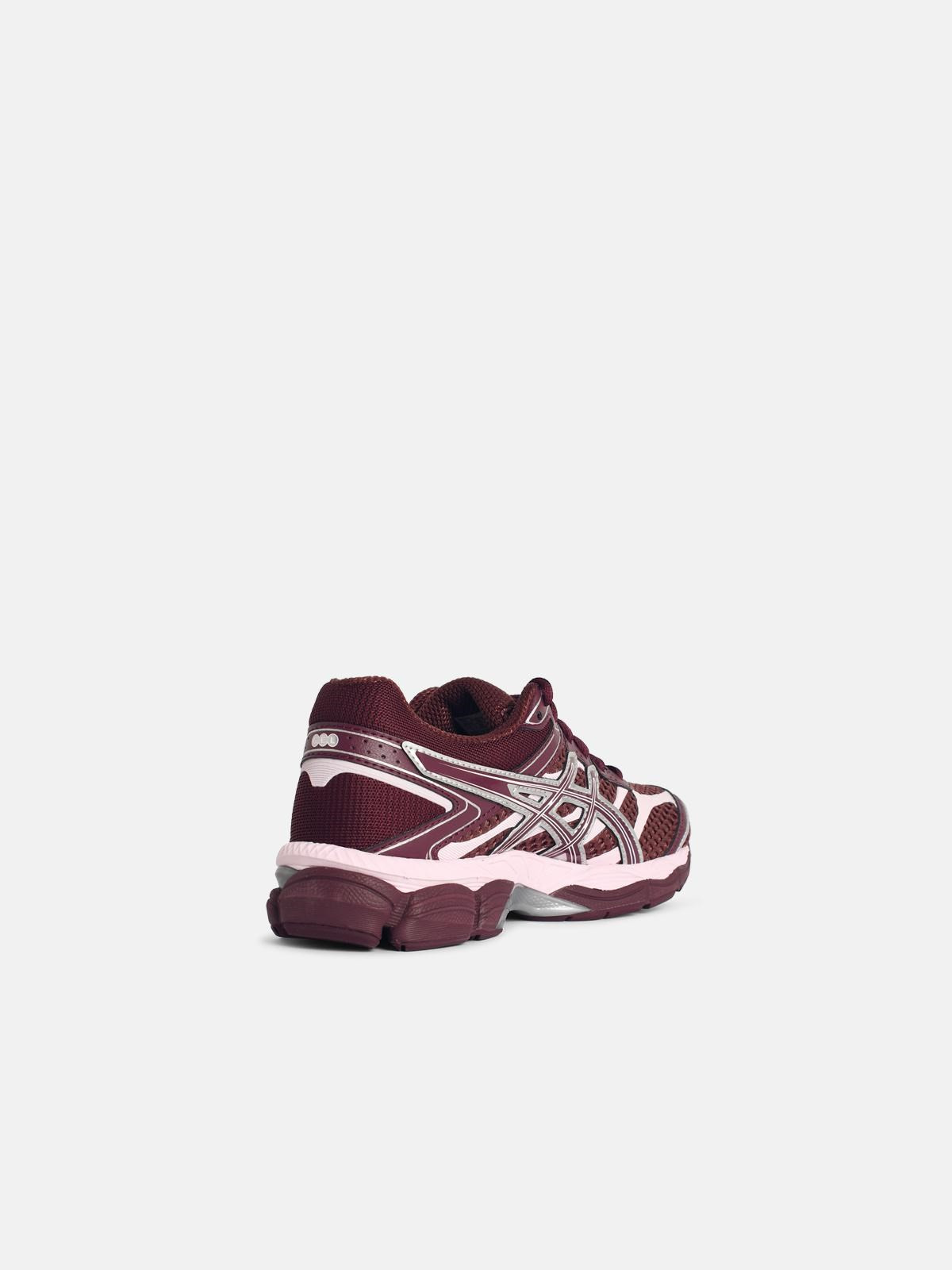 'CUMULUS' BURGUNDY TECH FABRIC SNEAKERS - 3