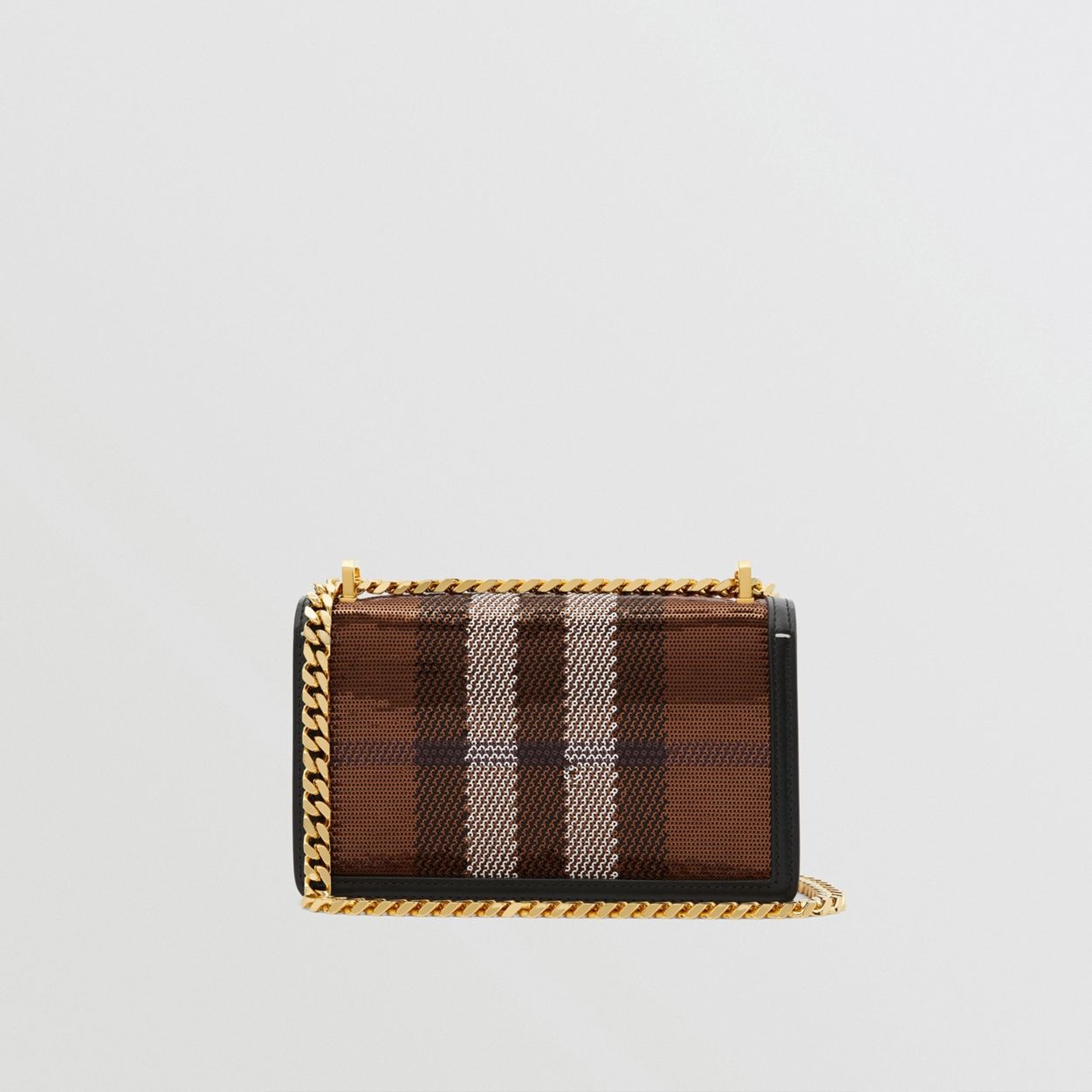 Sequinned Check Mini Chain TB Bag - 8