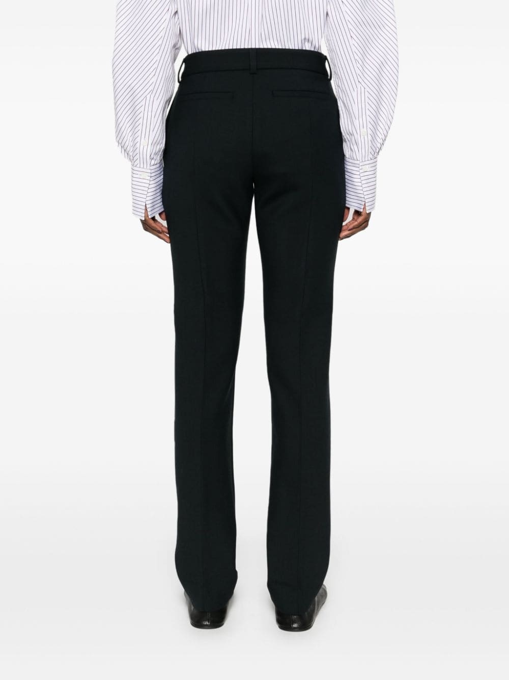 low-waist slim trousers - 4