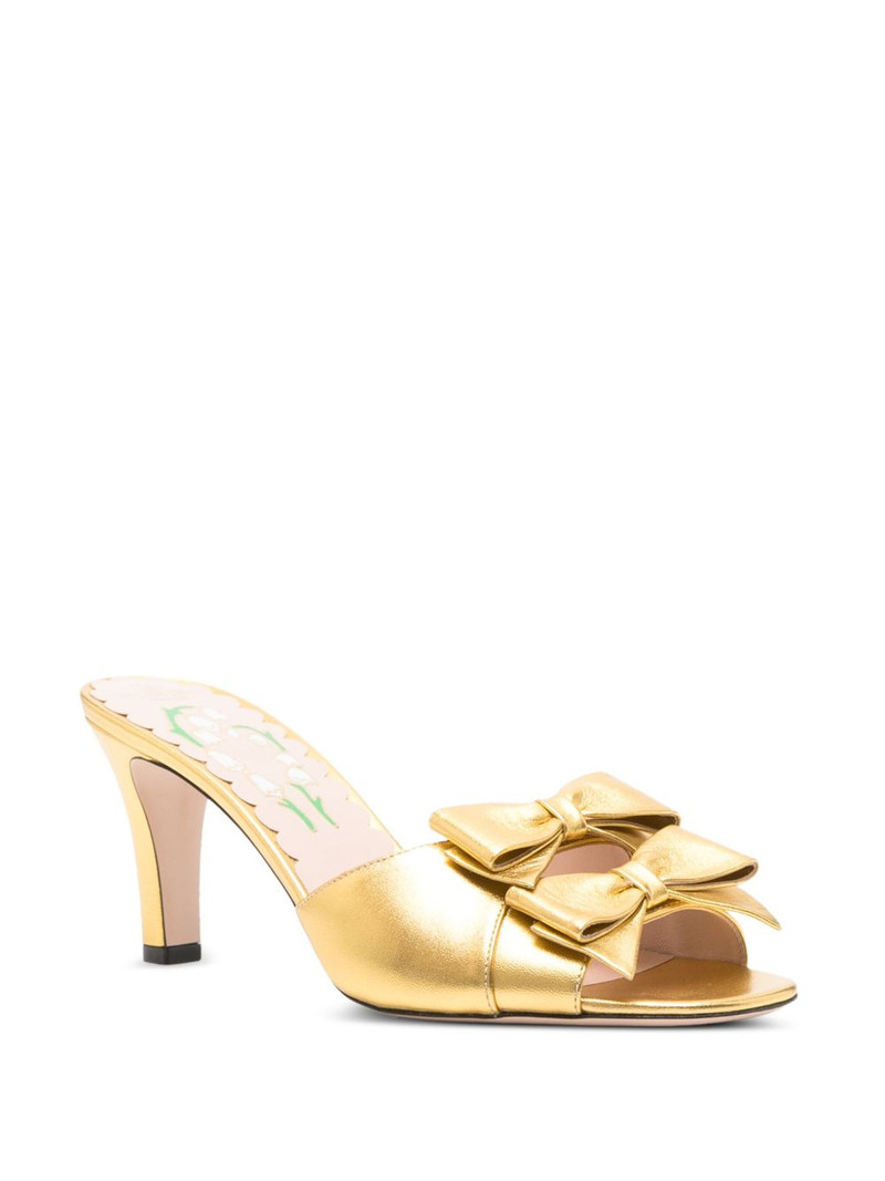 Valentino 75mm Bowow leather sandals outlook