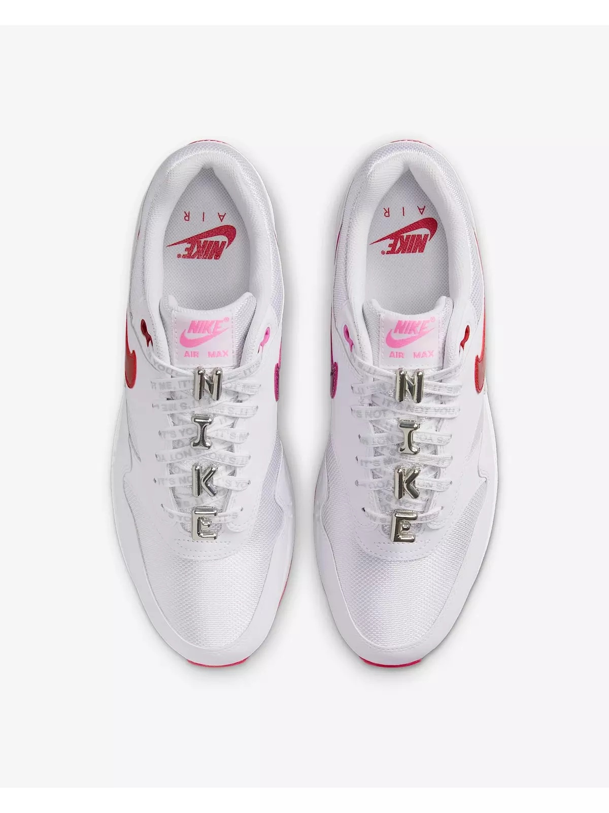 Air Max 1 Premium "White/Playful Pink/University Red" Men's Shoe - 3