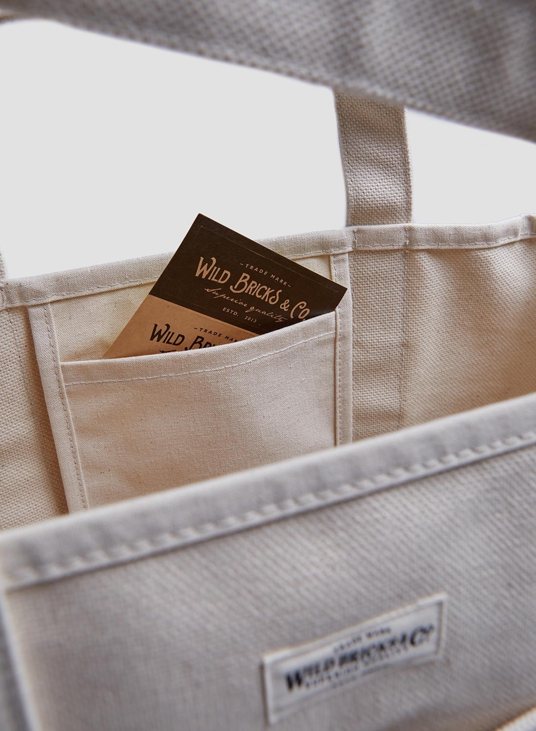 Wild Bricks Heavy Canvas Coal Bag Ivory - 2
