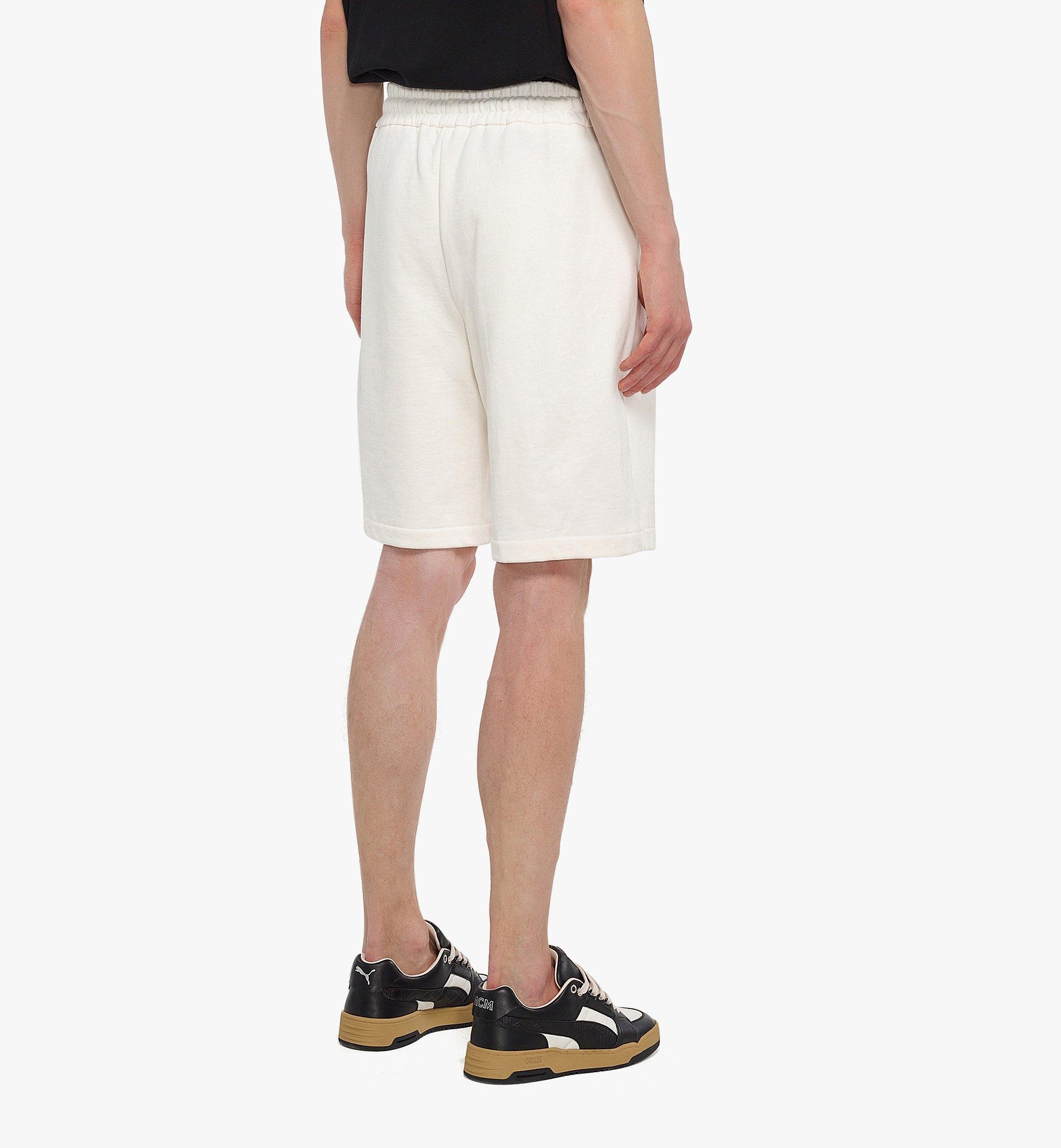 MCM Essentials Logo Track Shorts in Organic Cotton - 4