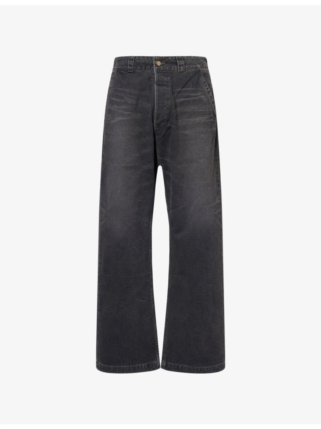 Utility Wide-Leg Cotton Trousers - 1