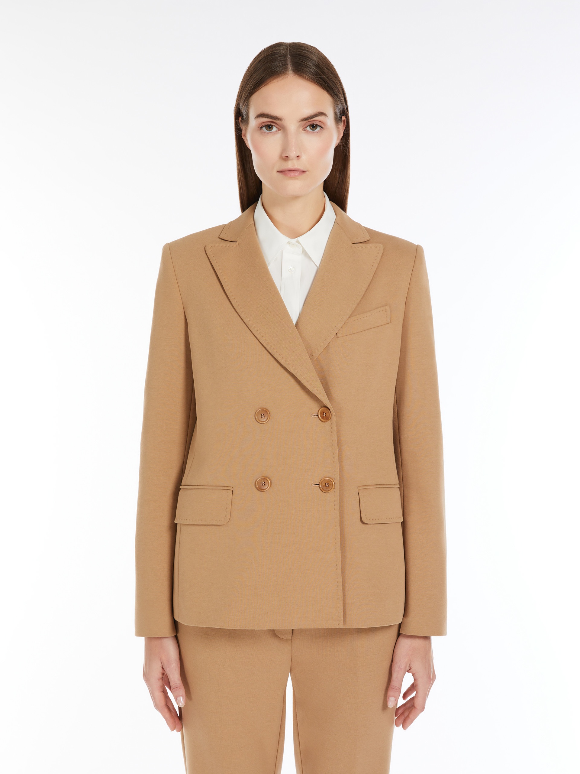 GUELFI Double-breasted jersey blazer - 3