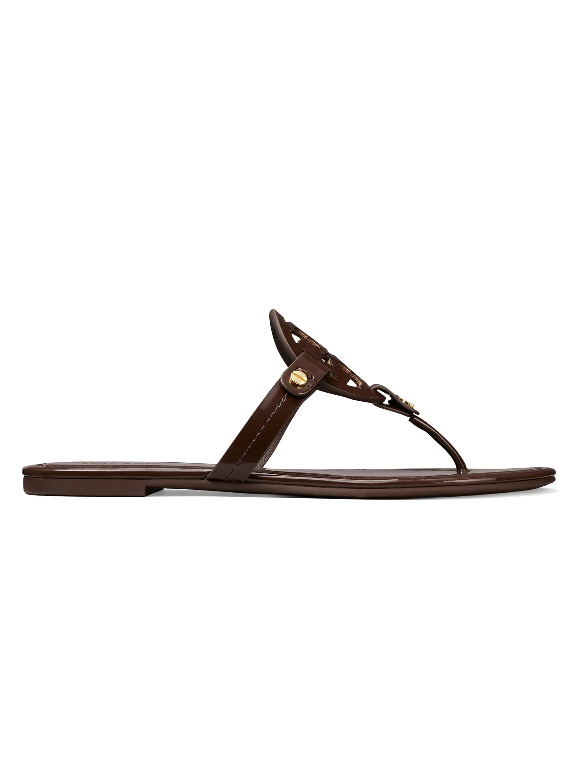 Women's Miller Patent Leather Thong Sandals - Coconut - 1