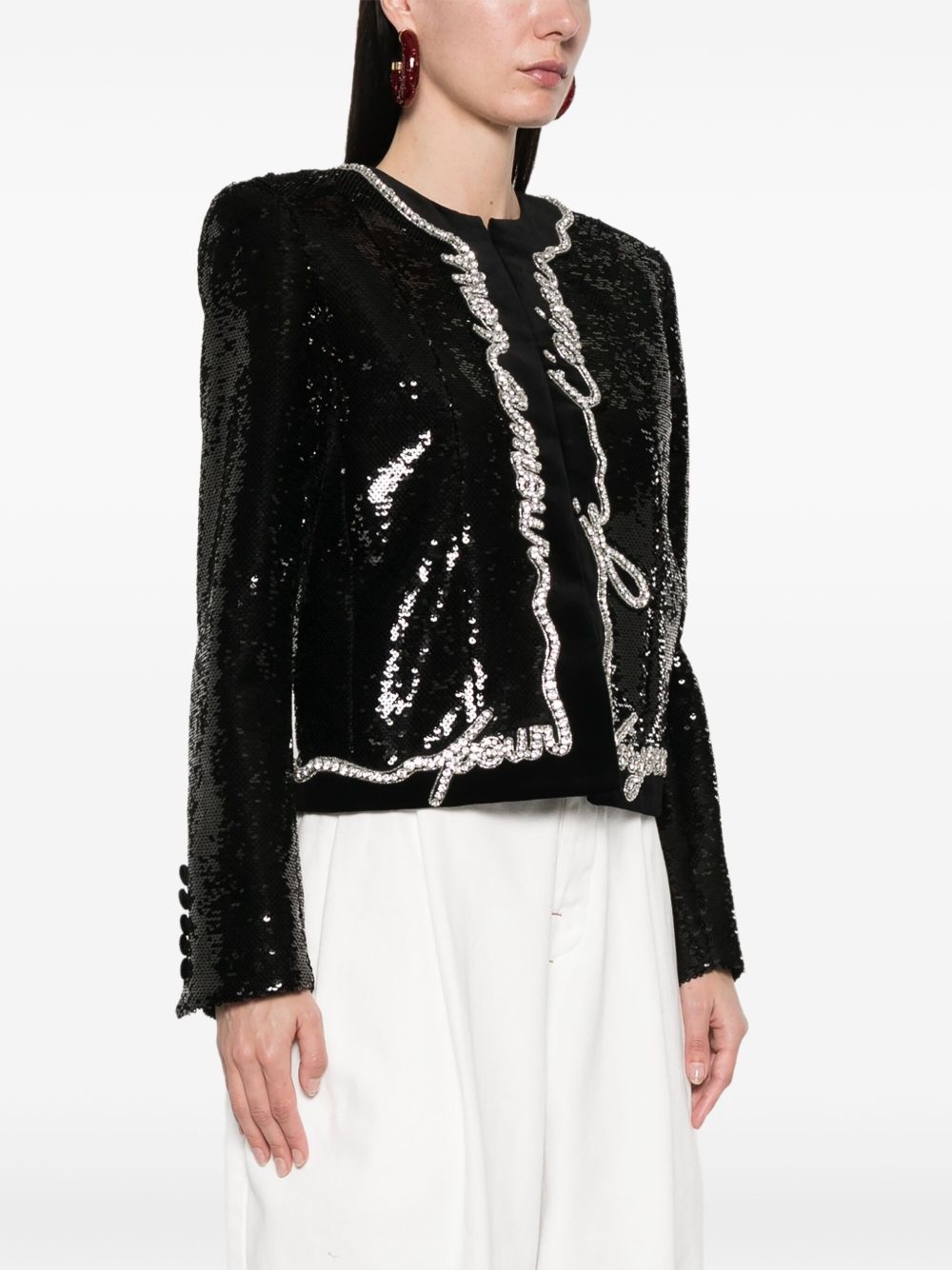 Love Letter-print jacket - 3