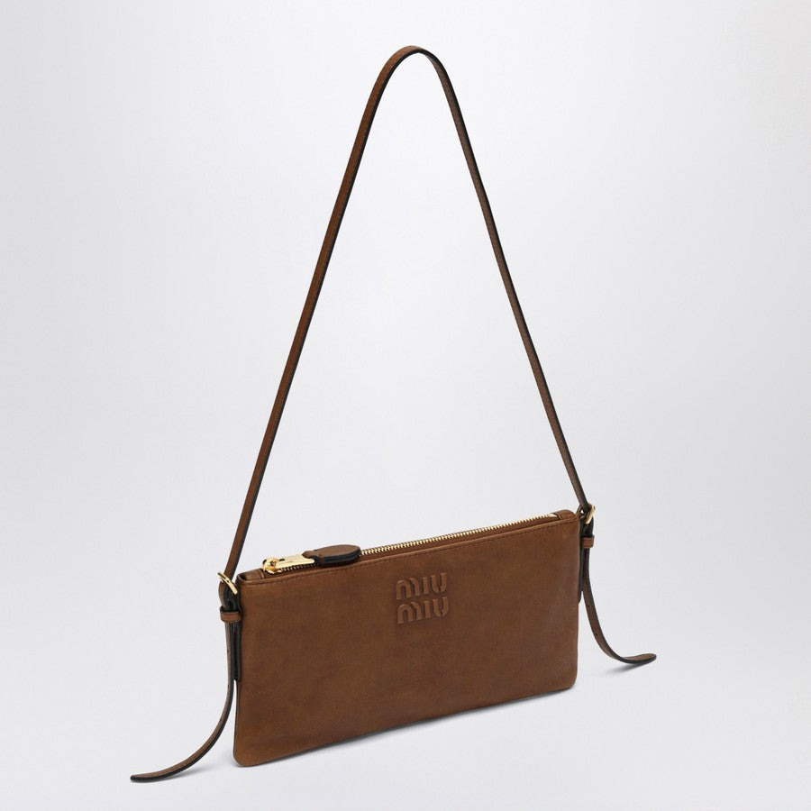 MIU MIU LEATHER SHOULDER BAG - 2