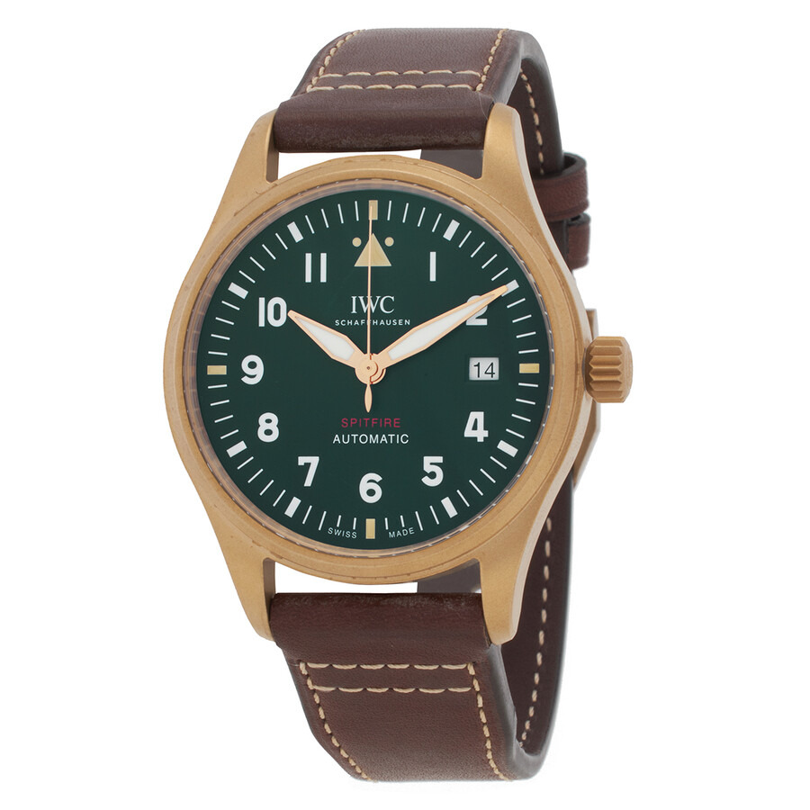 Pre-owned IWC Pilot Green Dial Men's Watch IW326806 - 1
