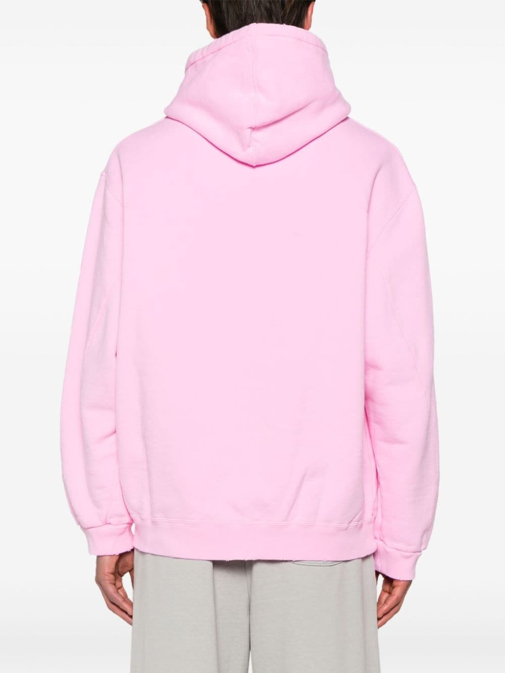 graphic-print cotton hoodie - 4