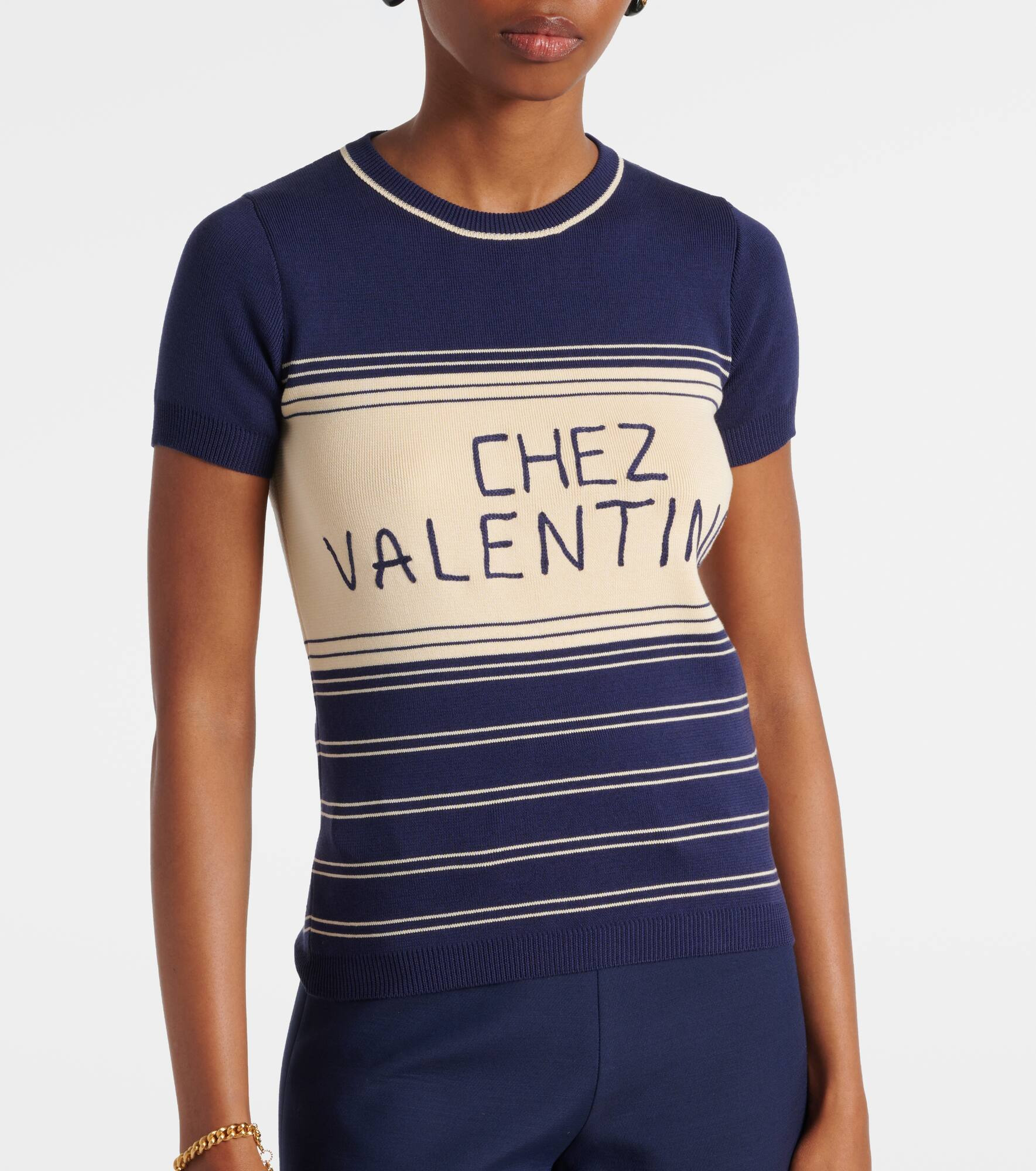 Chez Valentino cotton T-shirt - 5