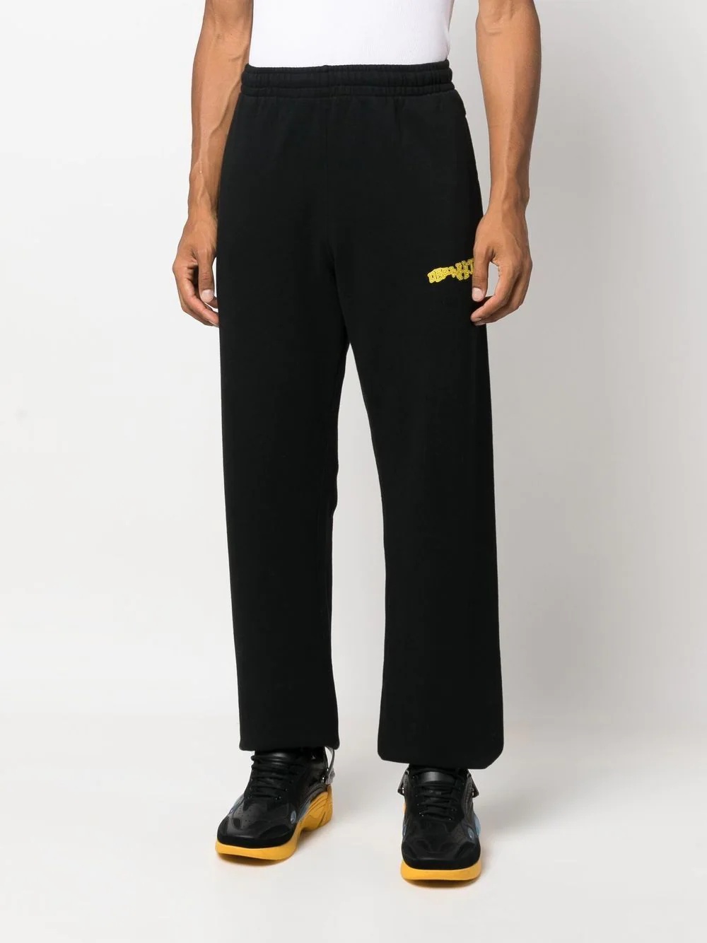 Diag-Stripe logo-print track pants - 3