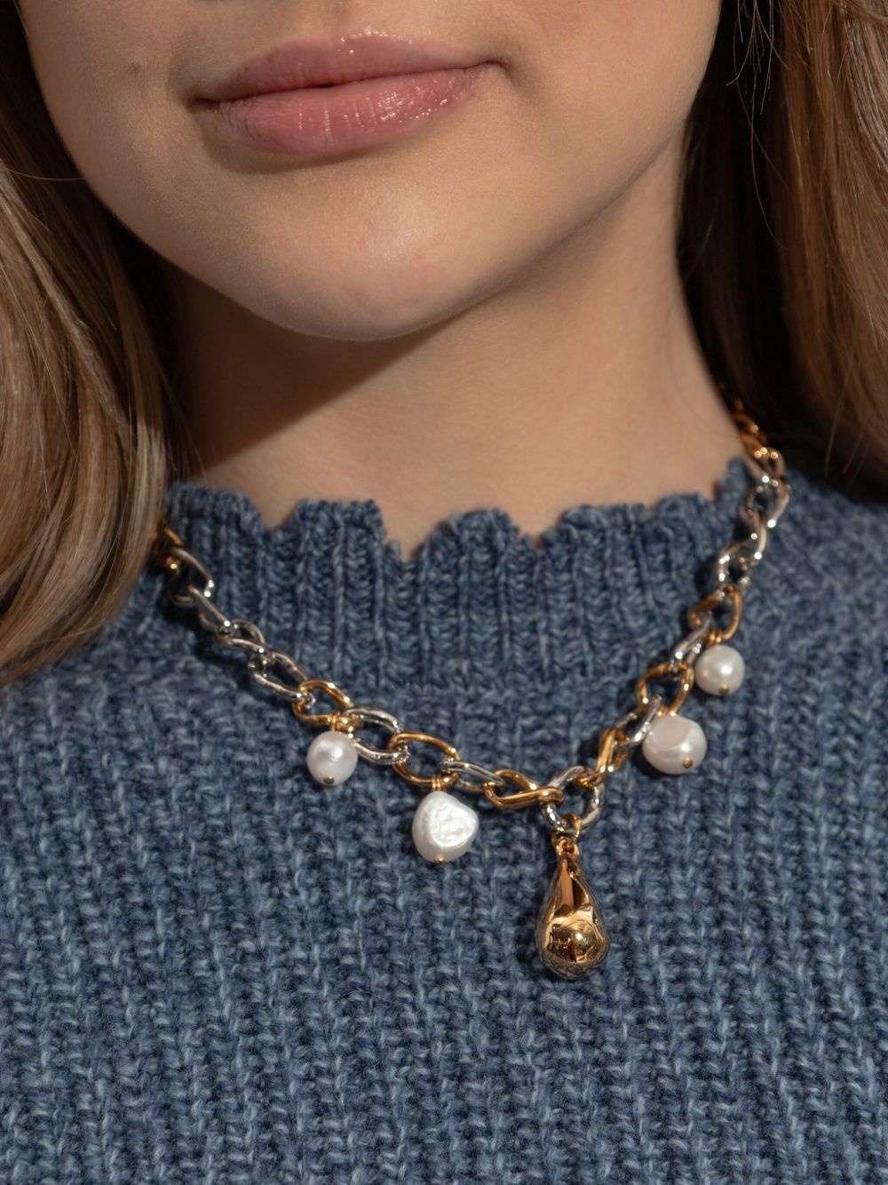chain-link necklace - 2