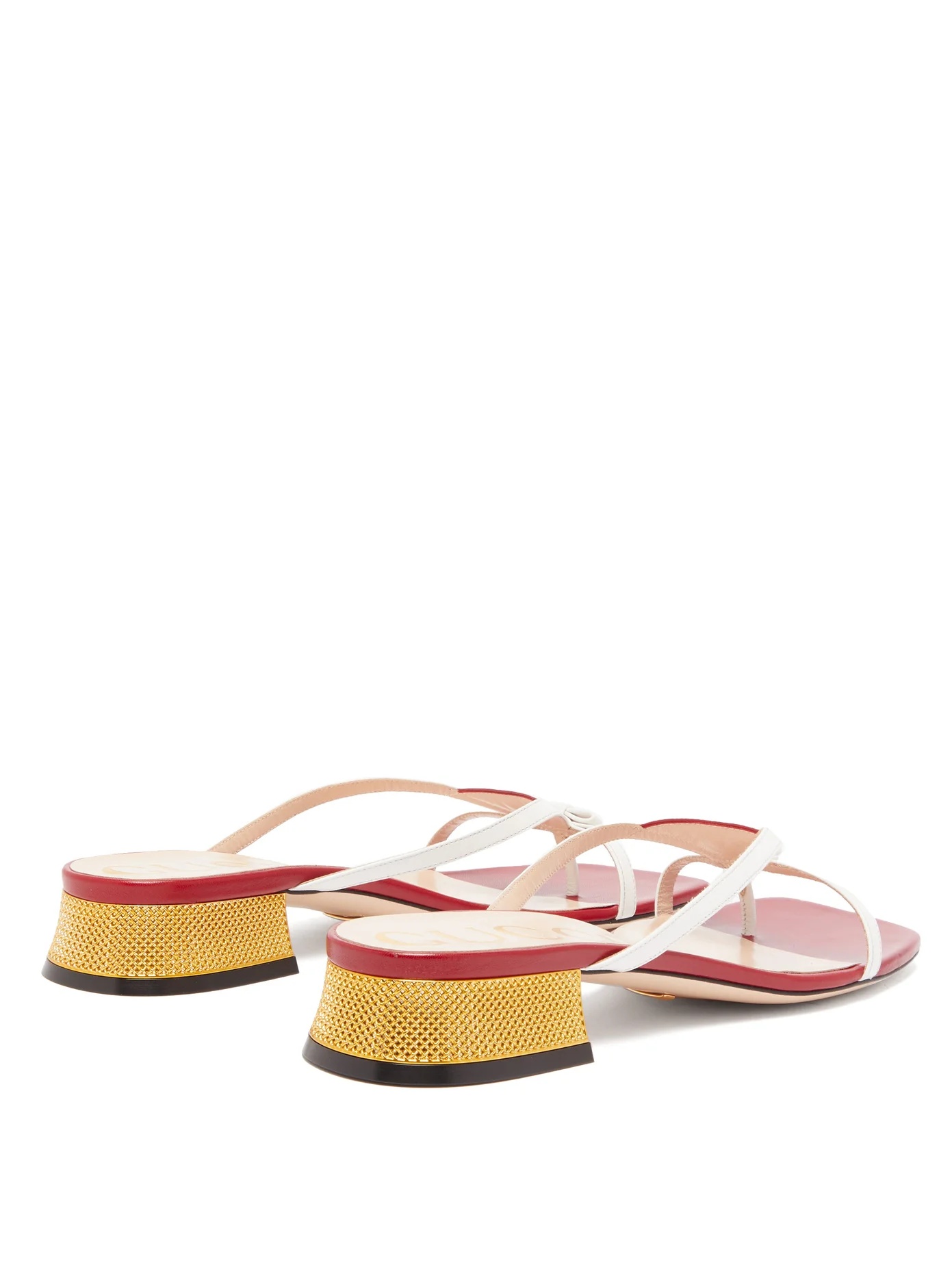 Alison bow-tie leather sandals - 4