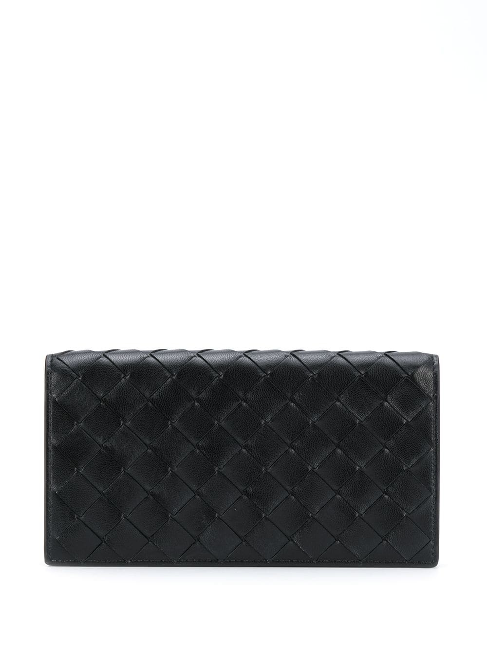 intrecciato weave continental wallet - 2