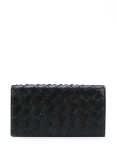 Bottega Veneta intrecciato weave continental wallet outlook