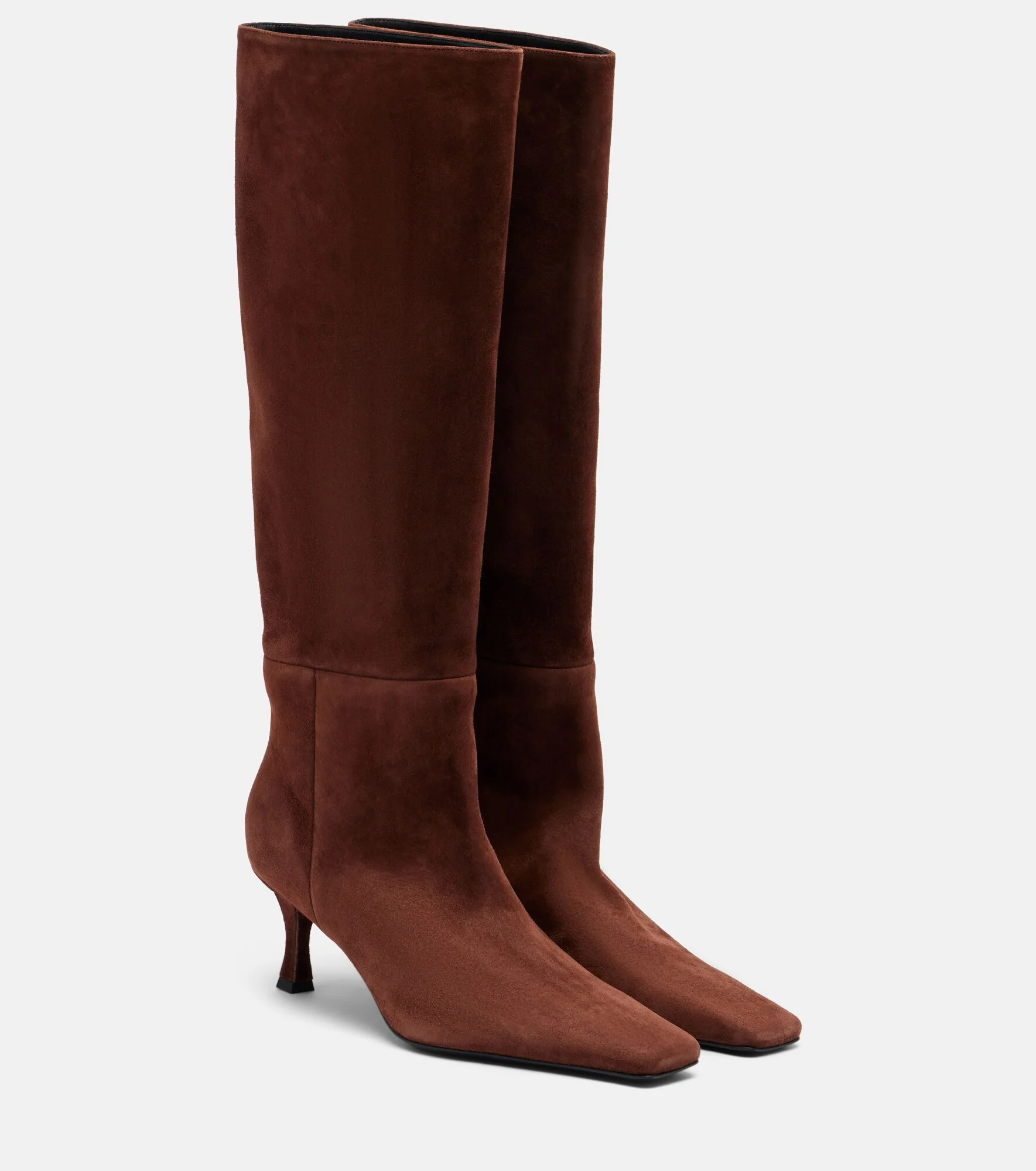 Suede knee-high boots - 1