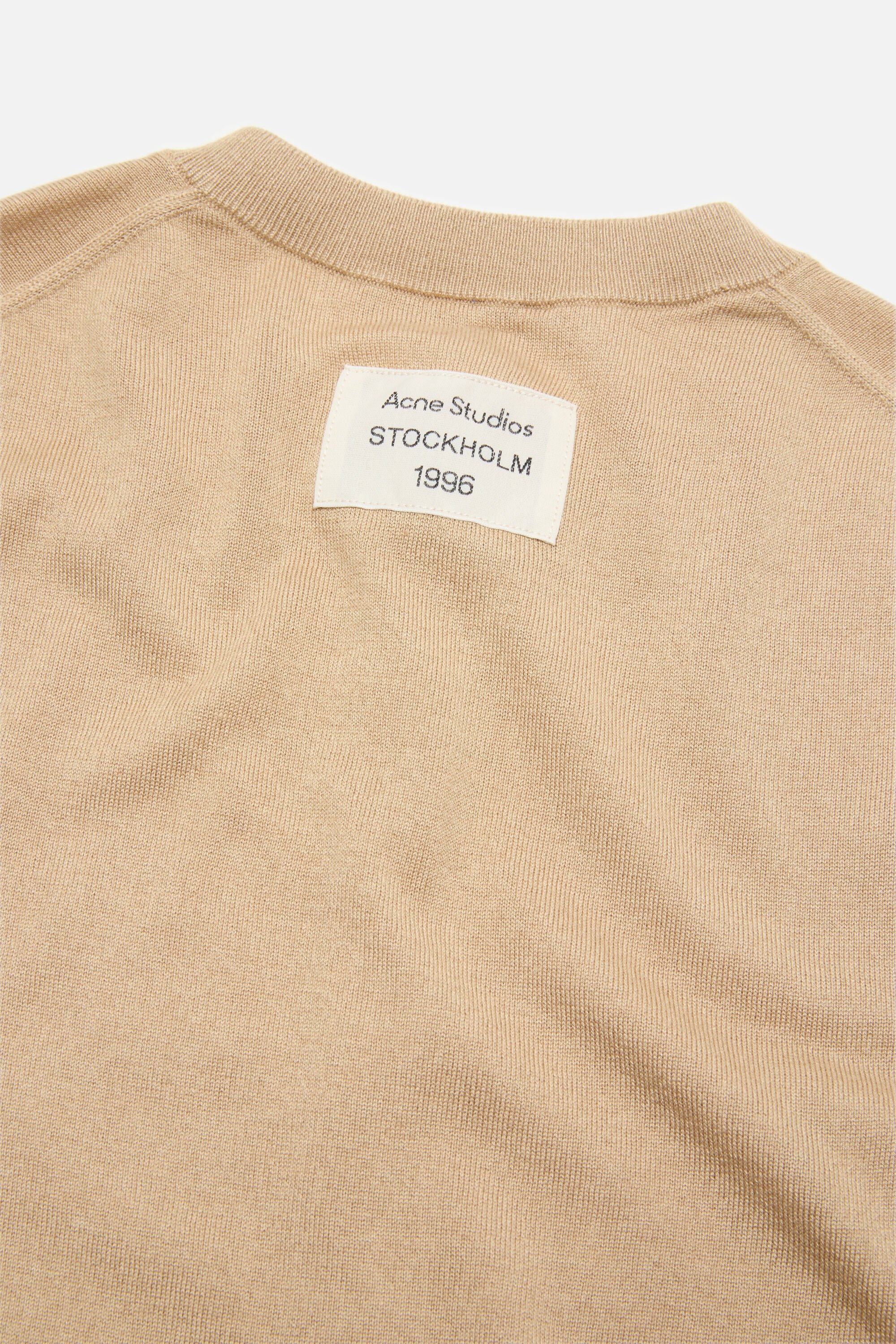Layered silk cardigan - Sand beige - 5